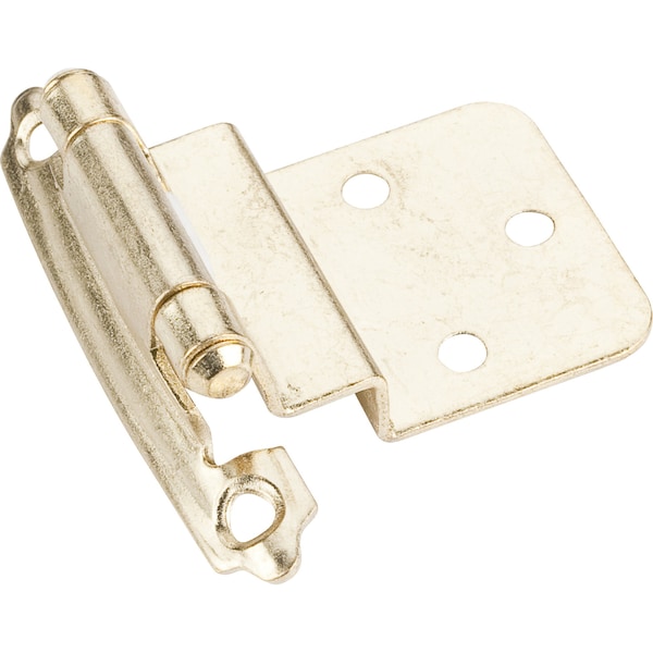 Traditional 3/8â Inset Hinge With Semi-Concealed Frame Wing - Polished Brass